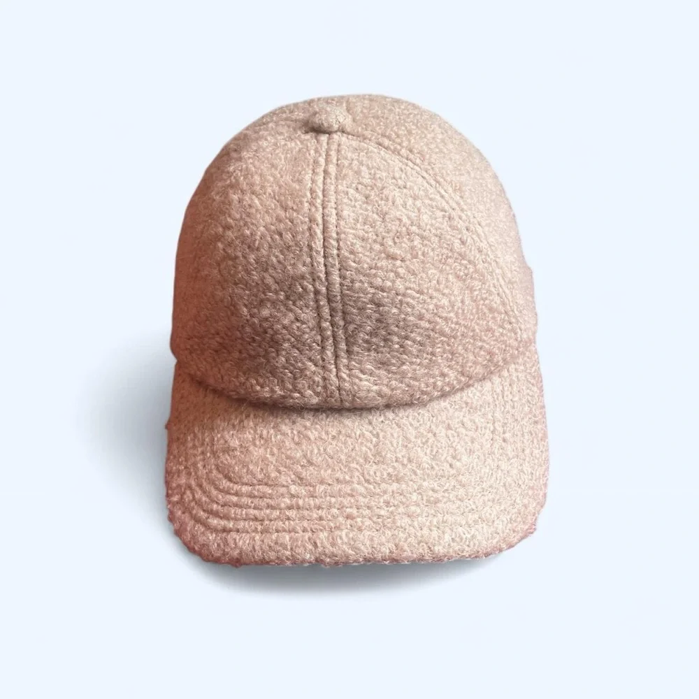 Gap‎ Sherpa Hat Wool Blend Baseball Cream Women's One Size
